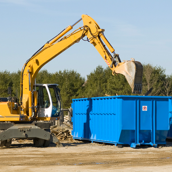 what size residential dumpster rentals are available in Sedan